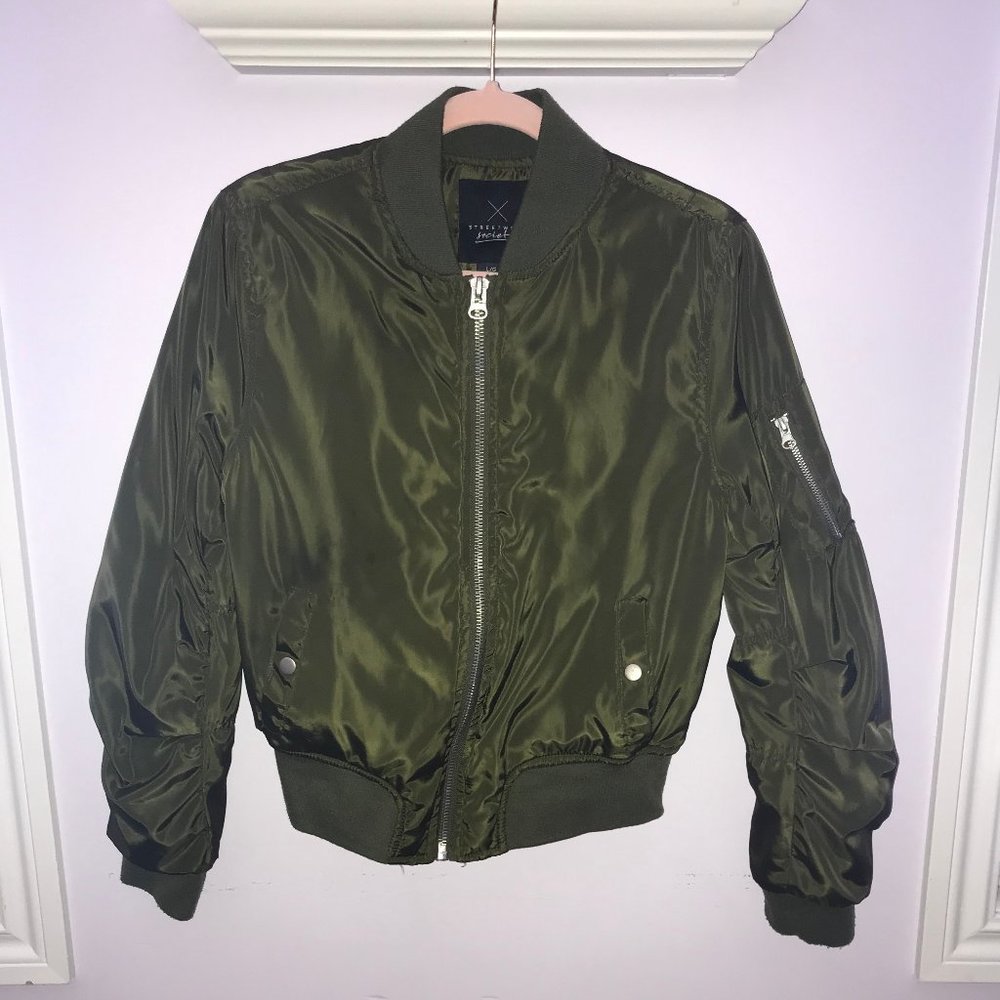 Green Bomber Jacket